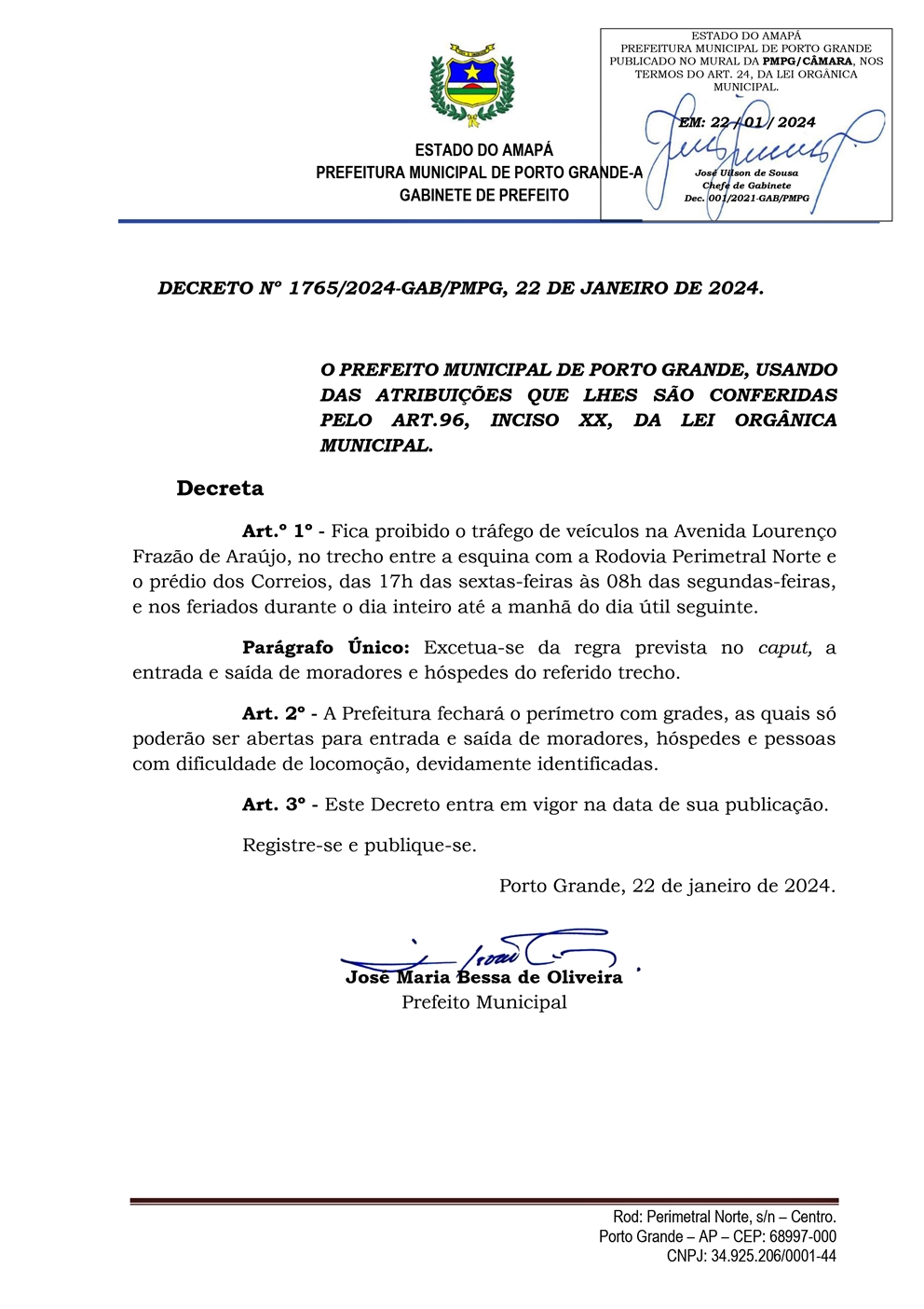 DECRETO Nº 1765.2024-GAB.PMPG -Balneário